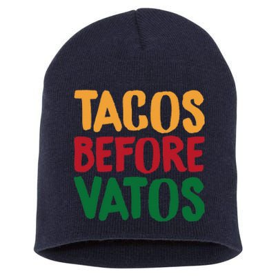 Cinco De Mayo S Tacos Before Vatos Funny Mexican Tees Short Acrylic Beanie