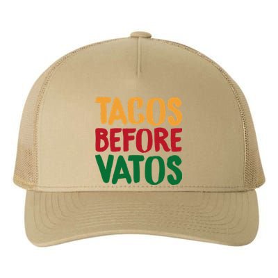 Cinco De Mayo S Tacos Before Vatos Funny Mexican Tees Yupoong Adult 5-Panel Trucker Hat