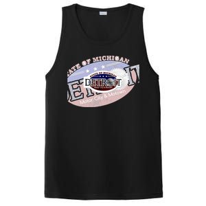 Cool Detroit Motor City Motown Logo PosiCharge Competitor Tank