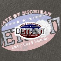 Cool Detroit Motor City Motown Logo Cotton Canvas Backpack