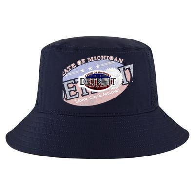 Cool Detroit Motor City Motown Logo Cool Comfort Performance Bucket Hat