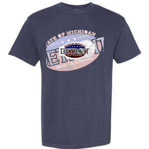 Cool Detroit Motor City Motown Logo Garment-Dyed Heavyweight T-Shirt