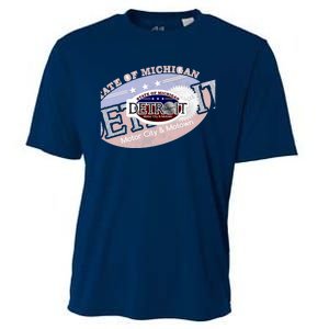 Cool Detroit Motor City Motown Logo Cooling Performance Crew T-Shirt