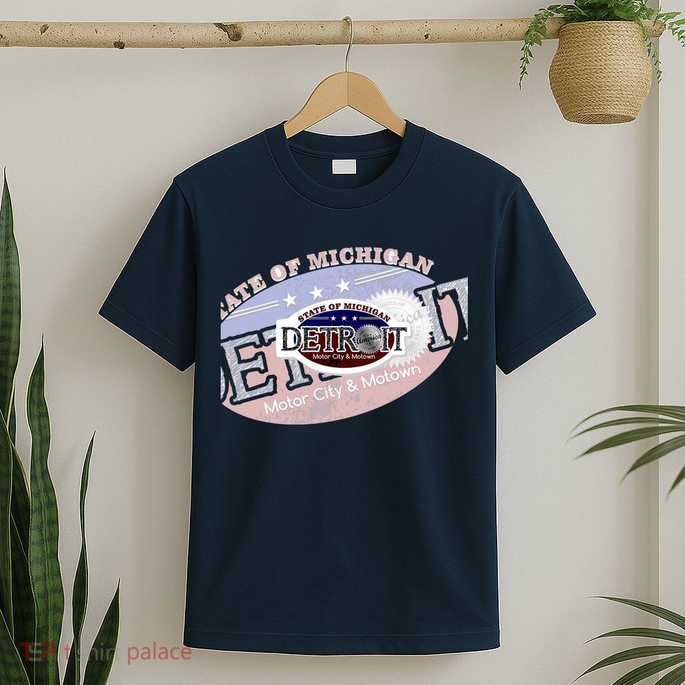 Cool Detroit Motor City Motown Logo T-Shirt