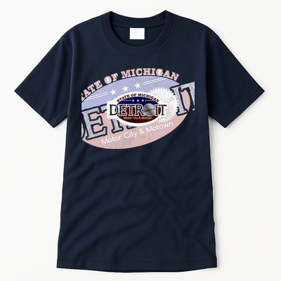Cool Detroit Motor City Motown Logo Tall T-Shirt