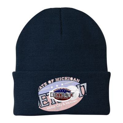 Cool Detroit Motor City Motown Logo Knit Cap Winter Beanie