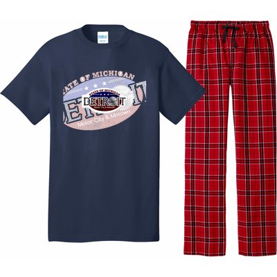 Cool Detroit Motor City Motown Logo Pajama Set