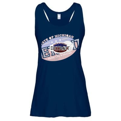 Cool Detroit Motor City Motown Logo Ladies Essential Flowy Tank