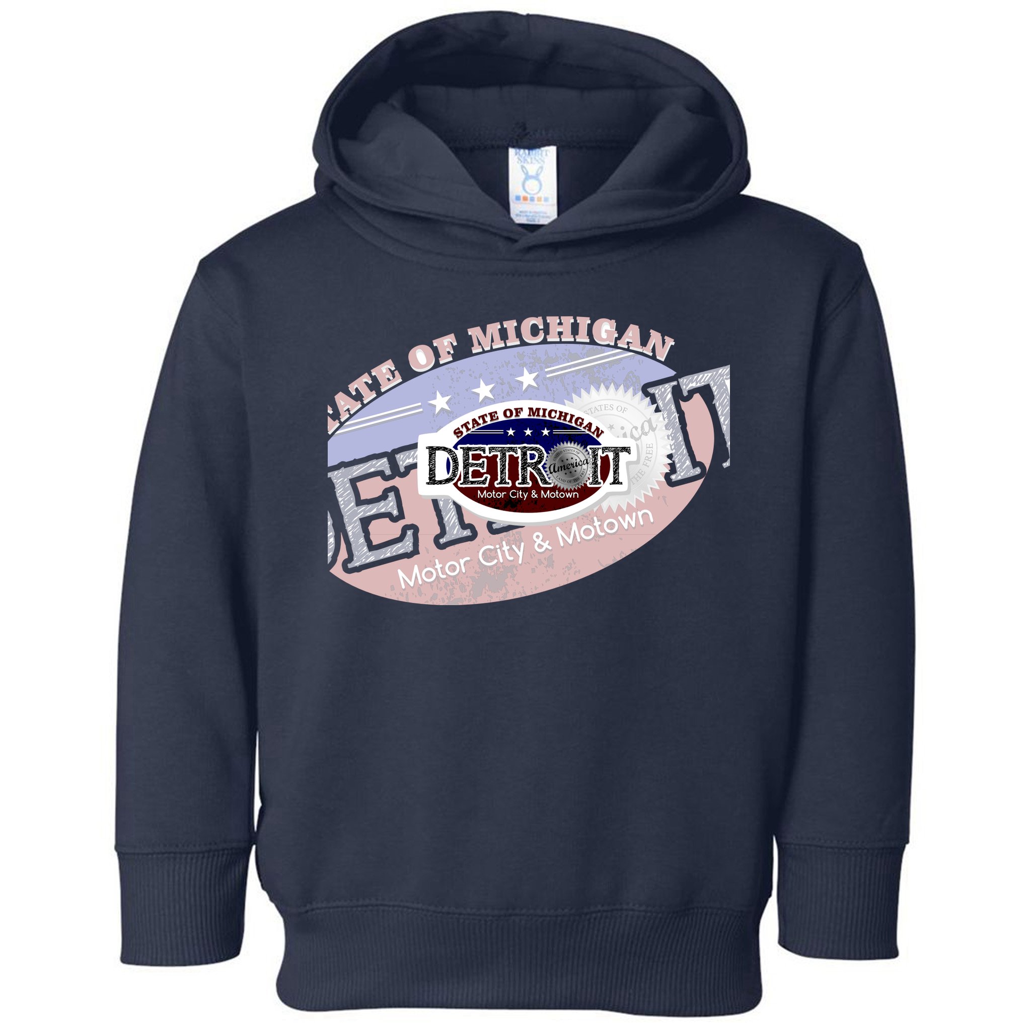 Cool Detroit Motor City Motown Logo Toddler Hoodie