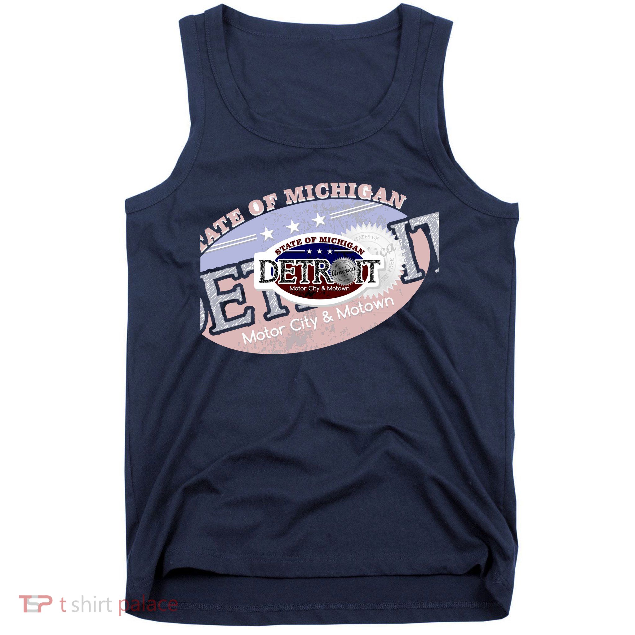 Cool Detroit Motor City Motown Logo Tank Top