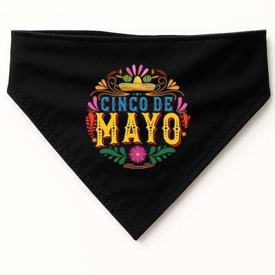 Cinco De Mayo Celebration Graphic USA-Made Doggie Bandana