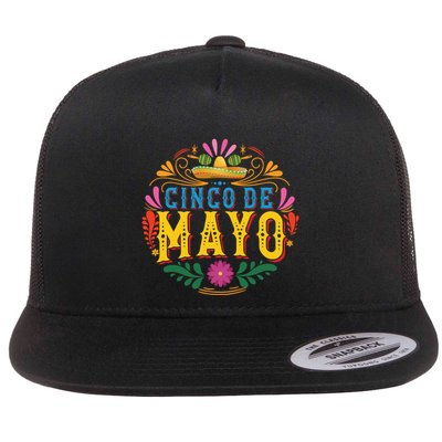Cinco De Mayo Celebration Graphic Flatbill Hat