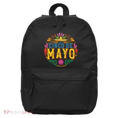 Cinco De Mayo Celebration Graphic 16 in Basic Backpack