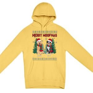 Christmas Dog Merry Woofmas Premium Pullover Hoodie