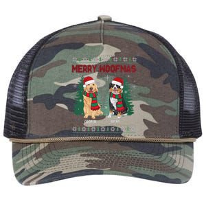 Christmas Dog Merry Woofmas Retro Rope Trucker Hat Cap