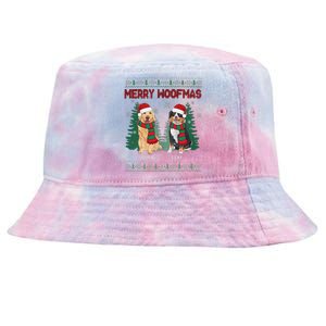 Christmas Dog Merry Woofmas Tie-Dyed Bucket Hat