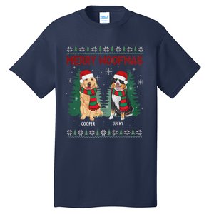 Christmas Dog Merry Woofmas Tall T-Shirt