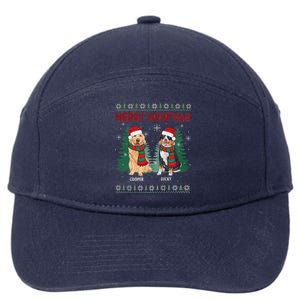 Christmas Dog Merry Woofmas 7-Panel Snapback Hat