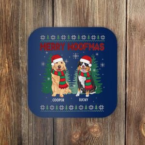 Christmas Dog Merry Woofmas Coaster