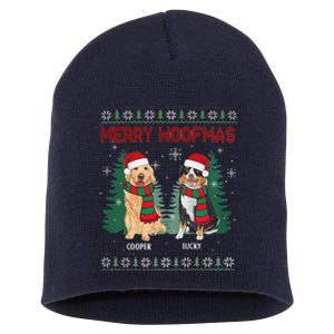 Christmas Dog Merry Woofmas Short Acrylic Beanie