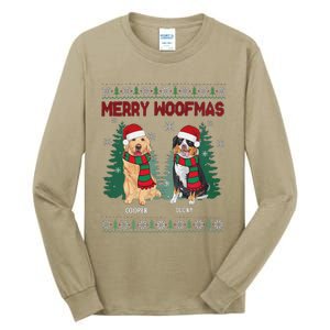 Christmas Dog Merry Woofmas Tall Long Sleeve T-Shirt