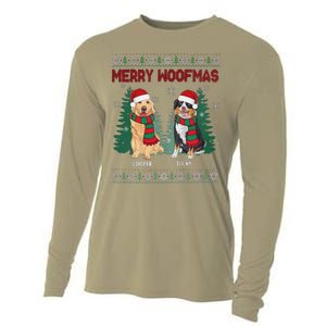 Christmas Dog Merry Woofmas Cooling Performance Long Sleeve Crew