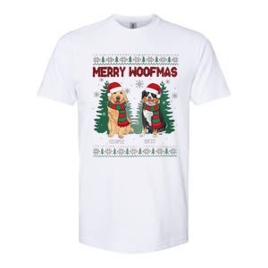 Christmas Dog Merry Woofmas Softstyle CVC T-Shirt