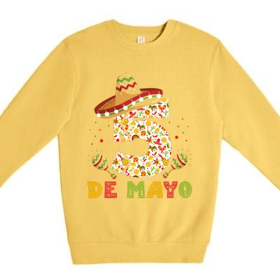 Cinco De Mayo Celebration Graphic Premium Crewneck Sweatshirt