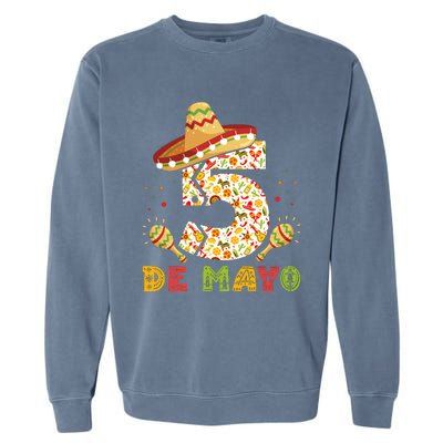 Cinco De Mayo Celebration Graphic Garment-Dyed Sweatshirt