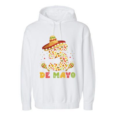 Cinco De Mayo Celebration Graphic Garment-Dyed Fleece Hoodie