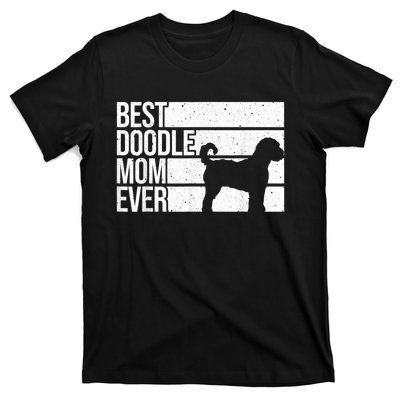 Cool Doodle Mom Art Women Aussiedoodle Goldendoodle Dog T-Shirt