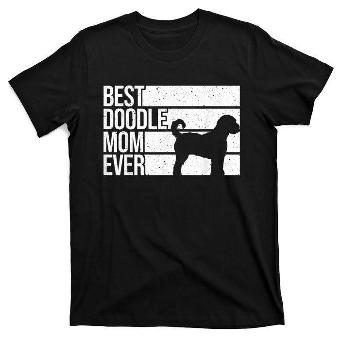 Cool Doodle Mom Art Women Aussiedoodle Goldendoodle Dog T-Shirt