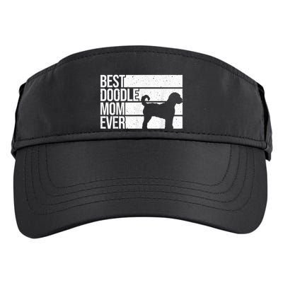 Cool Doodle Mom Art Women Aussiedoodle Goldendoodle Dog Adult Drive Performance Visor