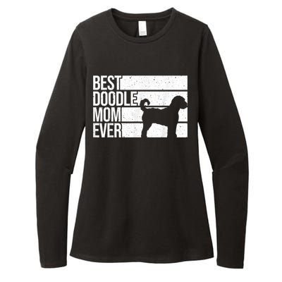 Cool Doodle Mom Art Women Aussiedoodle Goldendoodle Dog Womens CVC Long Sleeve Shirt