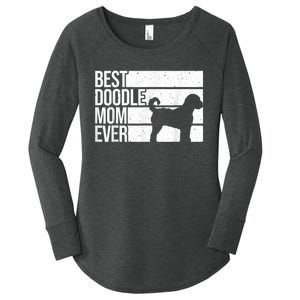 Cool Doodle Mom Art Women Aussiedoodle Goldendoodle Dog Women's Perfect Tri Tunic Long Sleeve Shirt