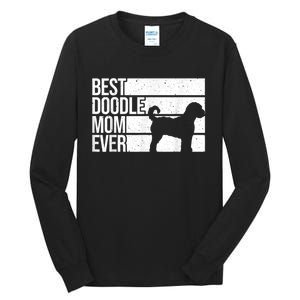 Cool Doodle Mom Art Women Aussiedoodle Goldendoodle Dog Tall Long Sleeve T-Shirt