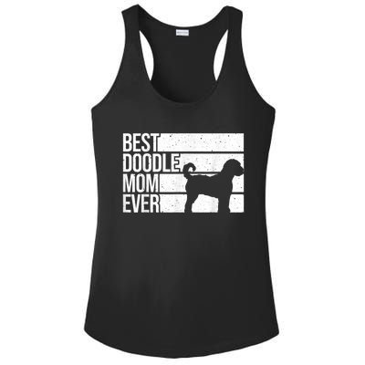 Cool Doodle Mom Art Women Aussiedoodle Goldendoodle Dog Ladies PosiCharge Competitor Racerback Tank