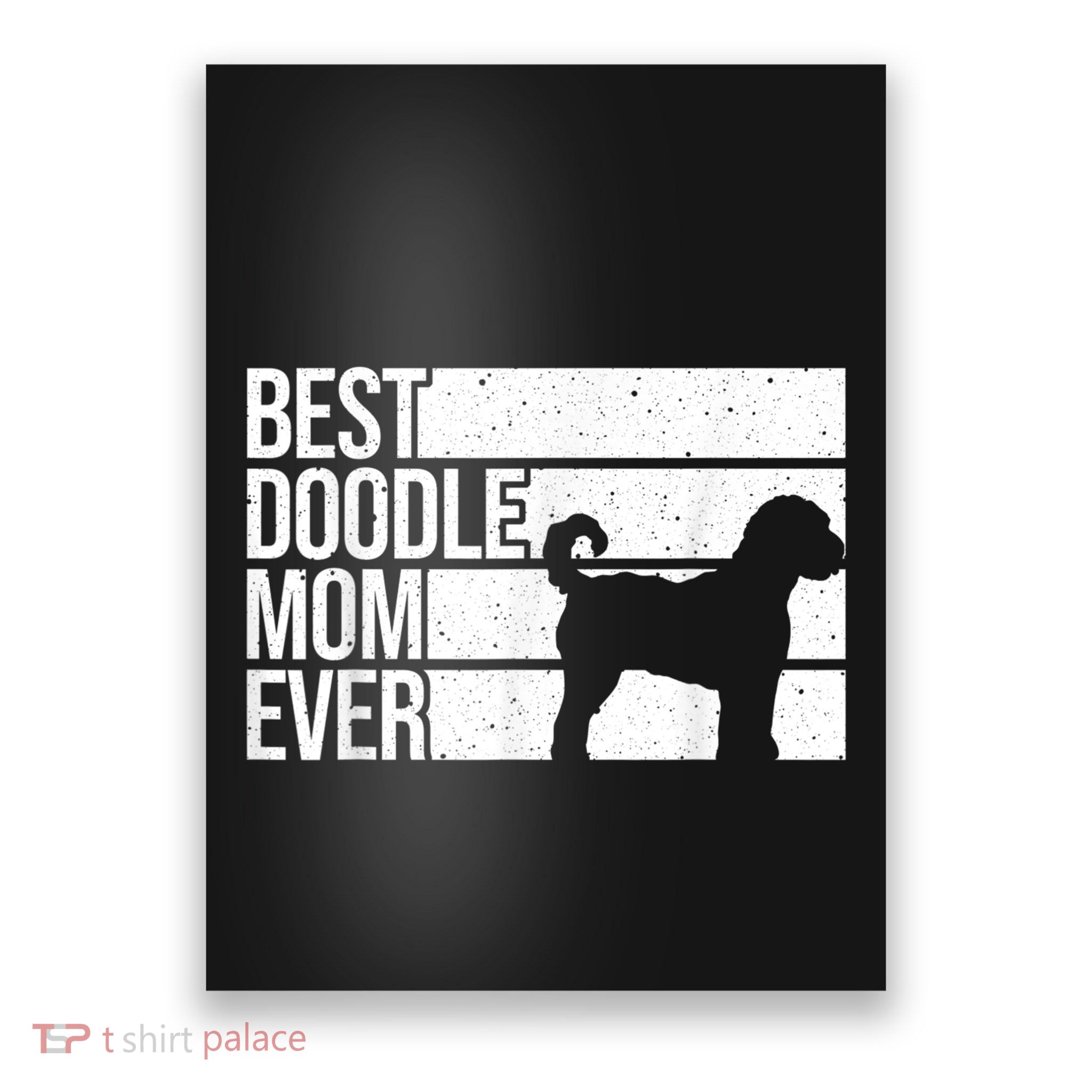Cool Doodle Mom Art Women Aussiedoodle Goldendoodle Dog Poster