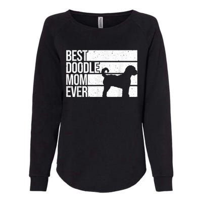 Cool Doodle Mom Art Women Aussiedoodle Goldendoodle Dog Womens California Wash Sweatshirt