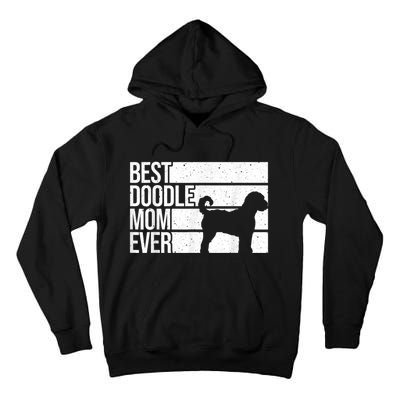 Cool Doodle Mom Art Women Aussiedoodle Goldendoodle Dog Tall Hoodie