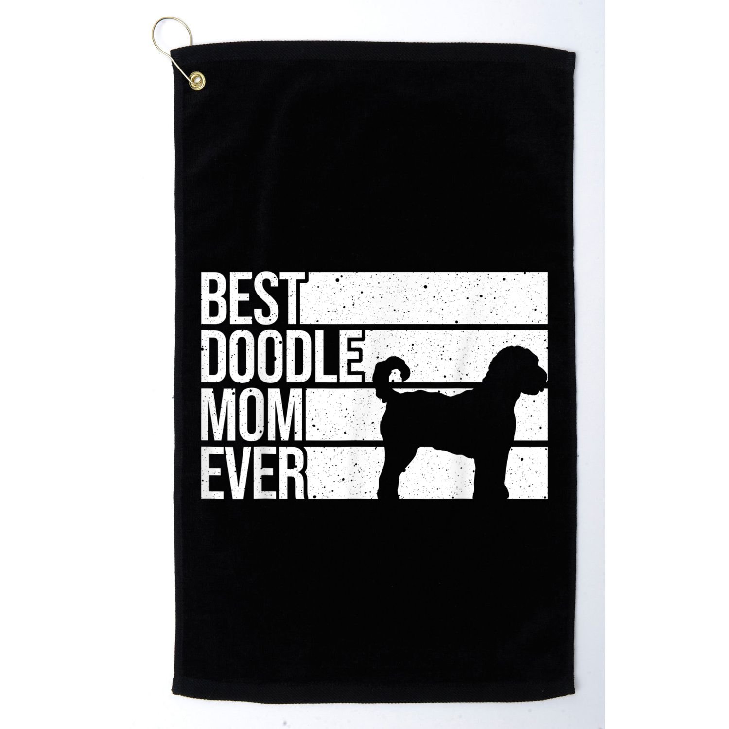 Cool Doodle Mom Art Women Aussiedoodle Goldendoodle Dog Golf Towel