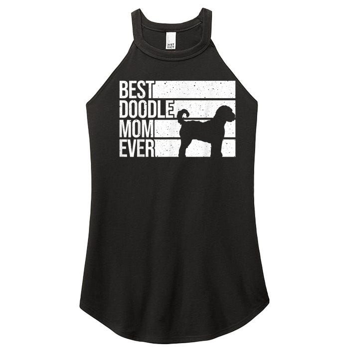 Cool Doodle Mom Art Women Aussiedoodle Goldendoodle Dog Women's Perfect Tri Rocker Tank