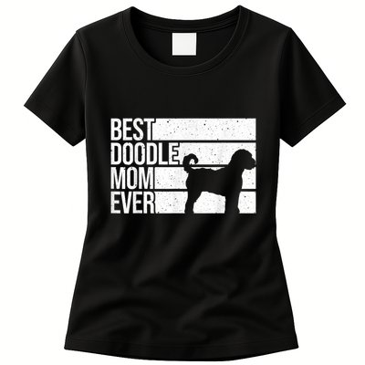 Cool Doodle Mom Art Women Aussiedoodle Goldendoodle Dog Womens T-Shirt