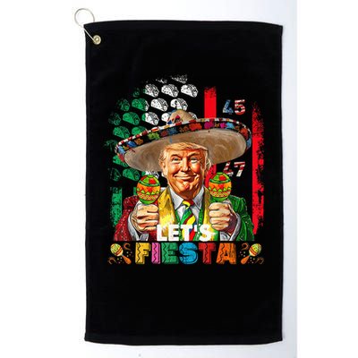 Cinco De Mayo Trump Taco Funny Mexican Trump Let's Fiesta Golf Towel
