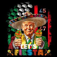 Cinco De Mayo Trump Taco Funny Mexican Trump Let's Fiesta Toddler T-Shirt