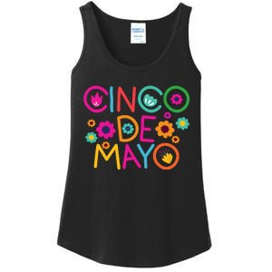 Cinco De Mayo Colorful Celebration Ladies Essential Tank