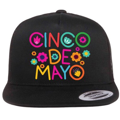 Cinco De Mayo Colorful Celebration Flatbill Hat