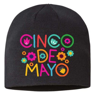 Cinco De Mayo Colorful Celebration Sustainable Beanie