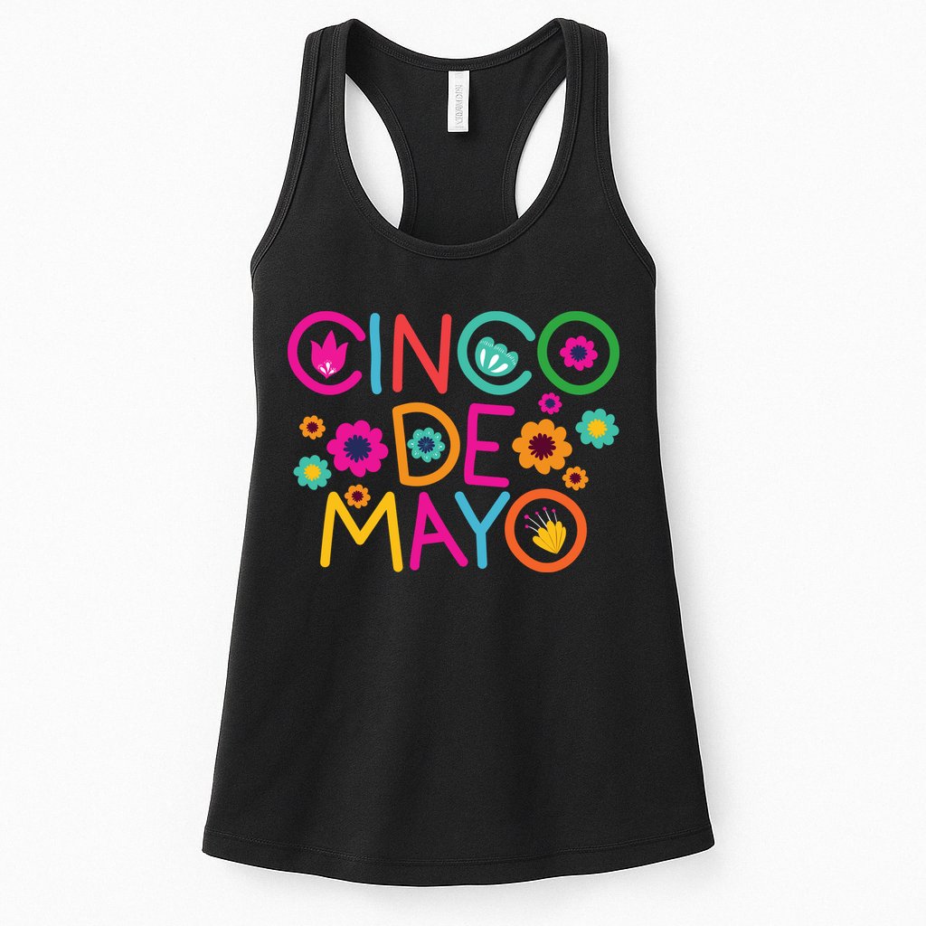 Cinco De Mayo Colorful Celebration Womens Tank Top