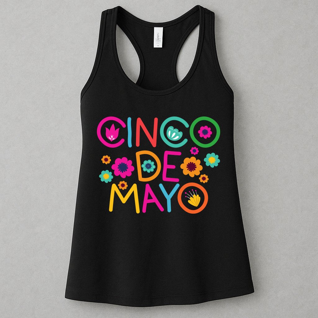 Cinco De Mayo Colorful Celebration Womens Tank Top